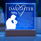 Daughter Gift, Custom Name Plaque Dad to Daughter, Graduation Gift, Promotion, Birthday Keepsake