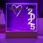 Daughter Graduation Gift-So Proud of You Acrylic Plaque LED Option Promotion Gift You Did It Gift for Her Gift for Grad 2025