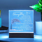 Night light Keepsake Gift for Daughter- Plaque lamp Christmas Gift For Daughter, Gift From Mom, Gift From Dad, Birthday Gift,