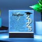 Daughter Graduation Gift-So Proud of You Acrylic Plaque LED Option Promotion Gift You Did It Gift for Her Gift for Grad 2025