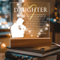 Daughter Gift, Custom Name Plaque Dad to Daughter, Graduation Gift, Promotion, Birthday Keepsake
