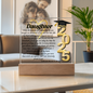 Daughter Graduation Gift-So Proud of You Acrylic Plaque LED Option Promotion Gift You Did It Gift for Her Gift for Grad 2025