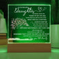Night light Keepsake Gift for Daughter- Plaque lamp Christmas Gift For Daughter, Gift From Mom, Gift From Dad, Birthday Gift,