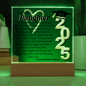 Daughter Graduation Gift-So Proud of You Acrylic Plaque LED Option Promotion Gift You Did It Gift for Her Gift for Grad 2025