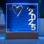 Daughter Graduation Gift-So Proud of You Acrylic Plaque LED Option Promotion Gift You Did It Gift for Her Gift for Grad 2025