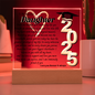 Daughter Graduation Gift-So Proud of You Acrylic Plaque LED Option Promotion Gift You Did It Gift for Her Gift for Grad 2025