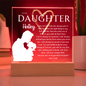 Daughter Gift, Custom Name Plaque Dad to Daughter, Graduation Gift, Promotion, Birthday Keepsake
