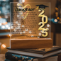 Daughter Graduation Gift-So Proud of You Acrylic Plaque LED Option Promotion Gift You Did It Gift for Her Gift for Grad 2025