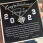 2023 Graduation Love Knot Necklace From Dad - iheartgiftcart