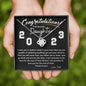 2023 Graduation Love Knot Necklace From Dad - iheartgiftcart