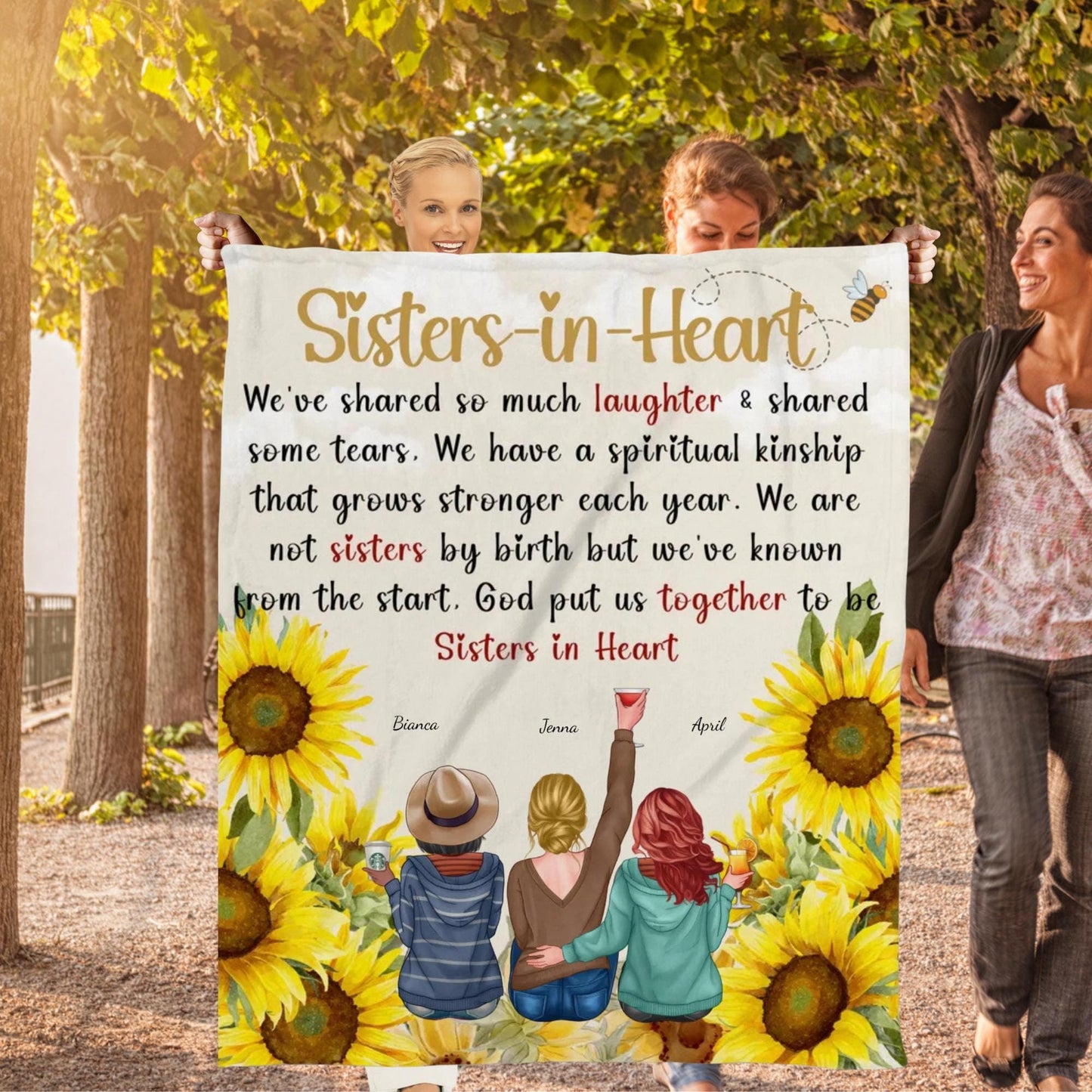 Custom Unbiological Sisters Blanket, Best Friend Gift, Sister Gift, Friendship Blanket, Gift for Her, BFF Gift, Personalized Blanket, Throw