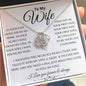 Wife Love Knot Necklace My Last Everything - iheartgiftcart