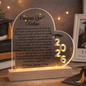 Personalized Graduation Gift for Niece Nephew Son Daughter Grandchild Keepsake Acrylic Color Changing LED heart 2026 Grad Gift