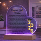 Personalized Graduation Gift for Niece Nephew Son Daughter Grandchild Keepsake Acrylic Color Changing LED heart 2026 Grad Gift
