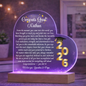 Personalized Graduation Gift for Niece Nephew Son Daughter Grandchild Keepsake Acrylic Color Changing LED heart 2026 Grad Gift