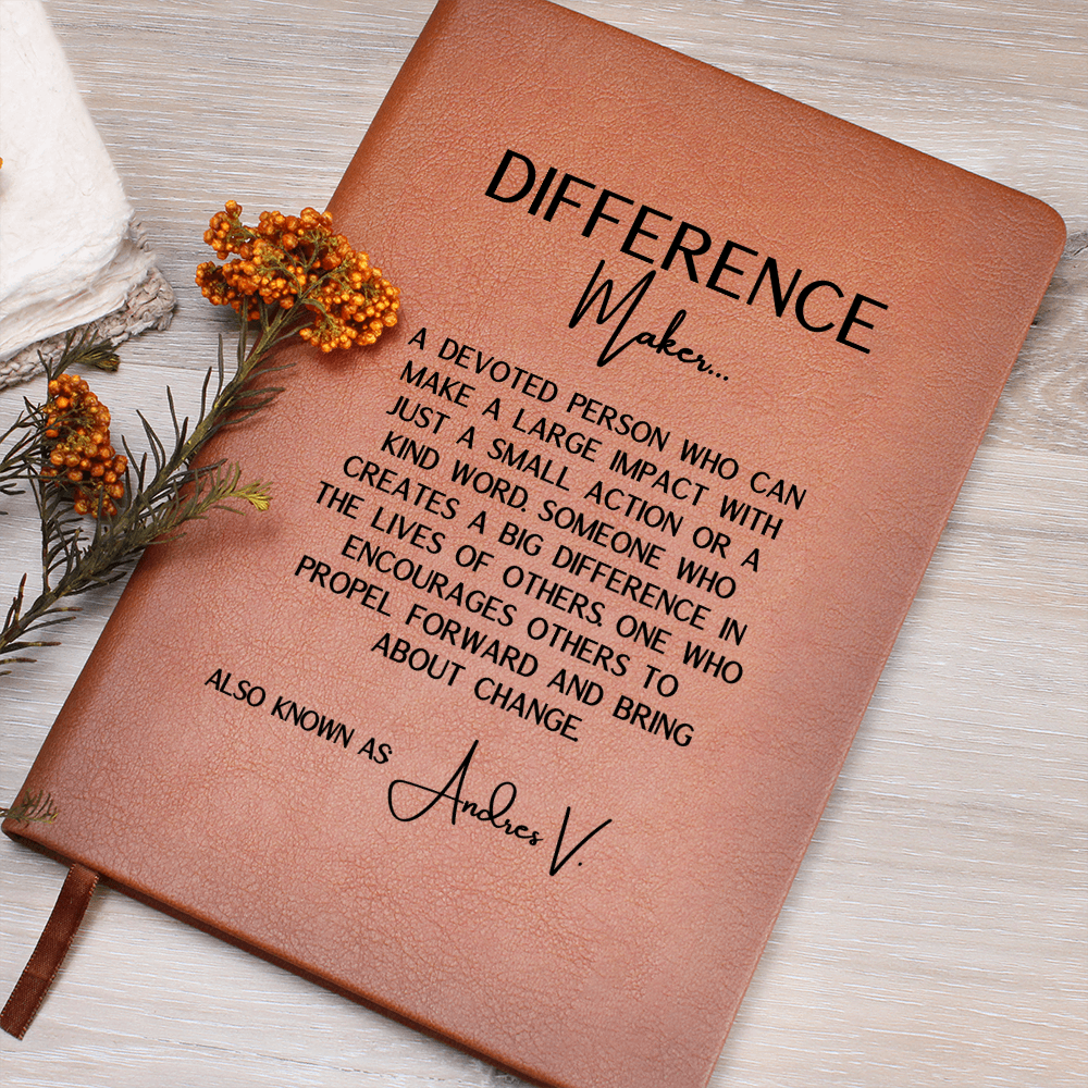 Difference Maker Custom Name Journal 2