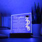 Daughter Gift for Graduation 2025 Promotion gift for her Graduation gift for Daughter Acrylic Plaque Color Changing Nightlight