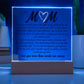 Mom Gift, Gift For Mom Acrylic Plaque, Mothers Day Gift from Daughter or Son, Gift For Mothers Day for Bonus Mom, Spiritual Mom, Birthday Gift For her, Birthday Gift for Mom