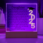 Daughter Graduation Gift-So Proud of You Acrylic Plaque Promotion Gift, You Did It, Gift for Her, Gift for Grad, Graduation Gift, 2025