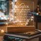 Gift For Daughter Message to My Daughter Gift For Her Birthday Gift for Daughter Gift From Mom Acrylic Sign with Lighting Plaque for Graduation Gift