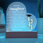 Graduation Gift for Daughter Heart Shape Color Changing Plaque Class of 2026 Glow Lamp