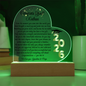 Personalized Graduation Gift for Niece Nephew Son Daughter Grandchild Keepsake Acrylic Color Changing LED heart 2026 Grad Gift