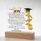 Graduation Gift For, So Proud Of You Acrylic Plaque Promotion Gift, Gift for Son, Grad Gift, Achievement Gift, Gift from mom, Gift From Dad