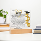 Graduation Gift For, So Proud Of You Acrylic Plaque Promotion Gift, Gift for Son, Grad Gift, Achievement Gift, Gift from mom, Gift From Dad
