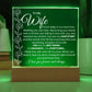 To My Wife My Best Friend Forever and Always- Acrylic Keepsake