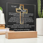 Son Gift--So Proud Of You Cross Acrylic Plaque |Promotion Gift |Gift for Son| Grad Son Gift| Christmas Gift for Son| Gift from Mom,| Gift from Dad