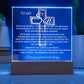 Son Gift--So Proud Of You Cross Acrylic Plaque |Promotion Gift |Gift for Son| Grad Son Gift| Christmas Gift for Son| Gift from Mom,| Gift from Dad