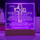 Son Gift--So Proud Of You Cross Acrylic Plaque |Promotion Gift |Gift for Son| Grad Son Gift| Christmas Gift for Son| Gift from Mom,| Gift from Dad