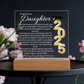 Daughter Gift for Graduation 2025 Promotion gift for her Graduation gift for Daughter Acrylic Plaque Color Changing Nightlight