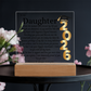 Daughter Graduation Gift-So Proud of You Acrylic Plaque Promotion Gift, You Did It, Gift for Her, Gift for Grad, Graduation Gift, 2026