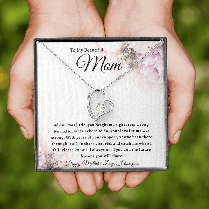 Mom-Happy Mothers Day- Forever Love Necklace When I Was Little - iheartgiftcart