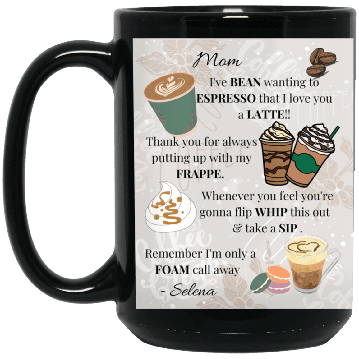 2 oz. Espresso Personalized Cups
